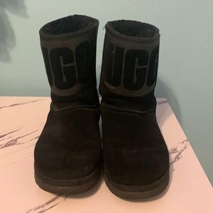 Black sparkly UGG boots size 10